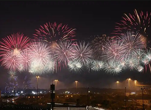 安达市焰火晚会